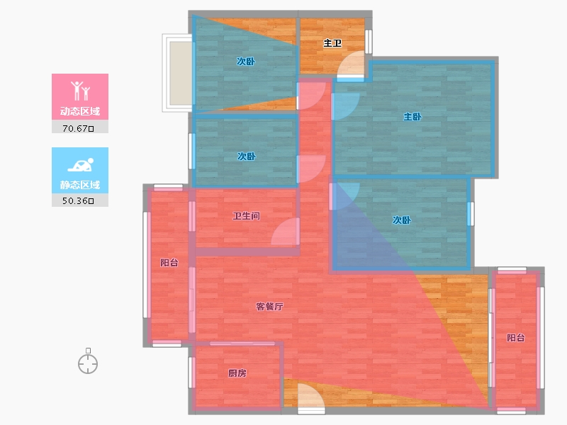 海南省-文昌市-杏林花园-118.98-户型库-动静分区