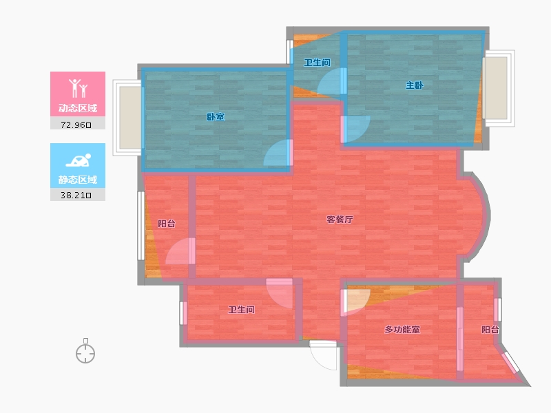 河南省-焦作市-都市花园解放教育小区-120.00-户型库-动静分区