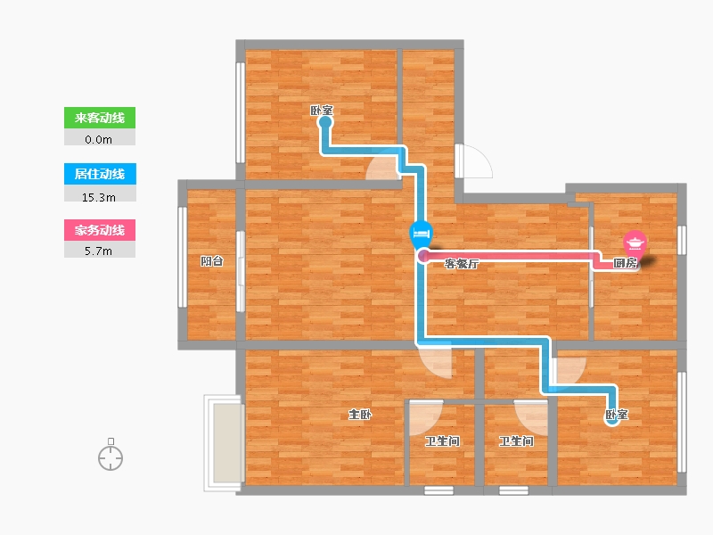 河南省-安阳市-嘉洲城悦府-107.93-户型库-动静线