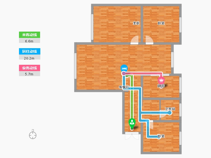 新疆维吾尔自治区-乌鲁木齐市-德港锦绣壹号-117.00-户型库-动静线