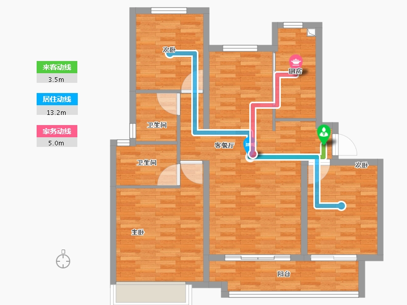 河北省-沧州市-瀛州瑞府-102.40-户型库-动静线