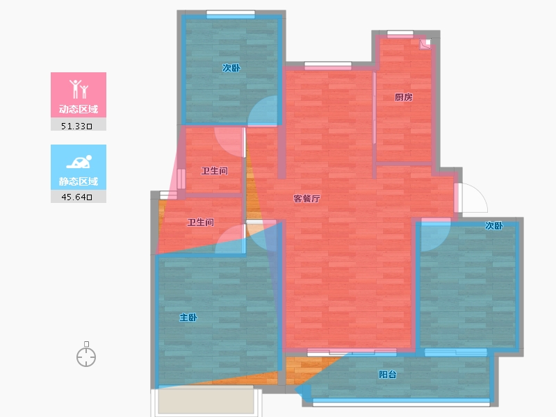 河北省-沧州市-瀛州瑞府-102.40-户型库-动静分区