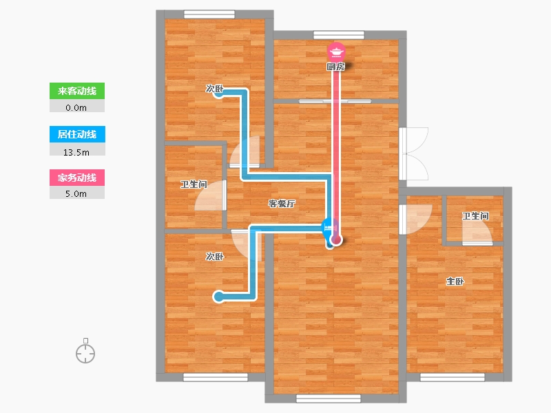 黑龙江省-绥化市-福泽华府-102.74-户型库-动静线