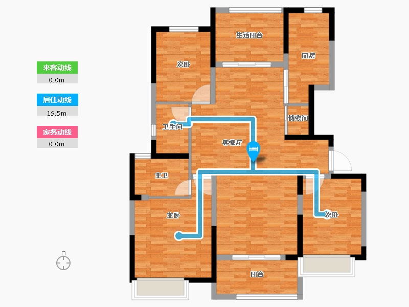 河南省-安阳市-建业辰合学府-110.40-户型库-动静线