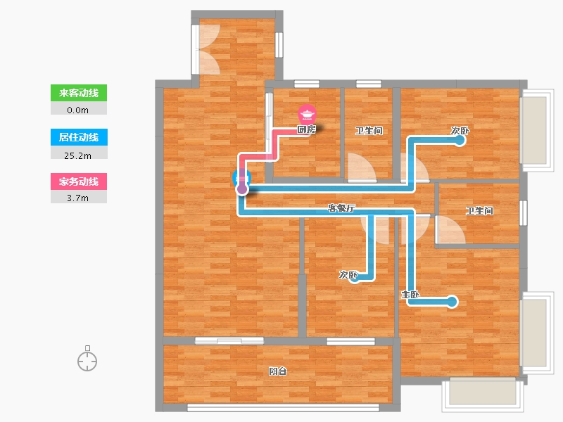 广西壮族自治区-百色市-德保东蒙小区-105.05-户型库-动静线