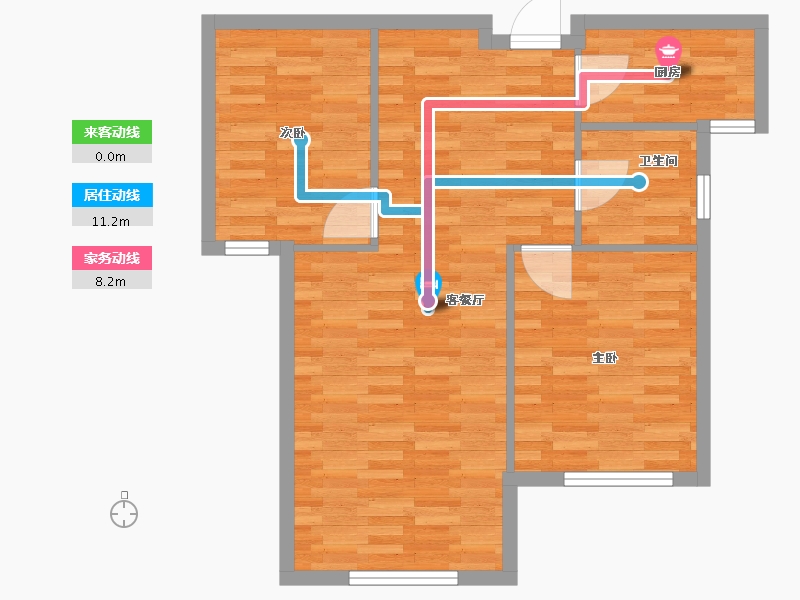 河北省-保定市-华源·博雅馨园-79.84-户型库-动静线