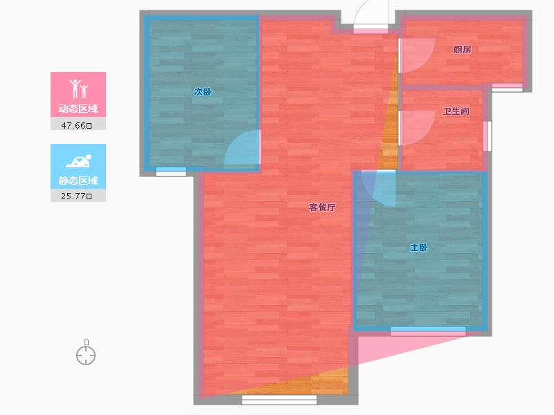 河北省-保定市-华源·博雅馨园-79.84-户型库-动静分区