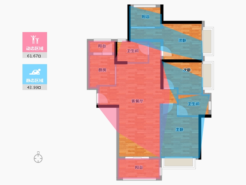 广东省-深圳市-罗湖布心天韵府-120.00-户型库-动静分区