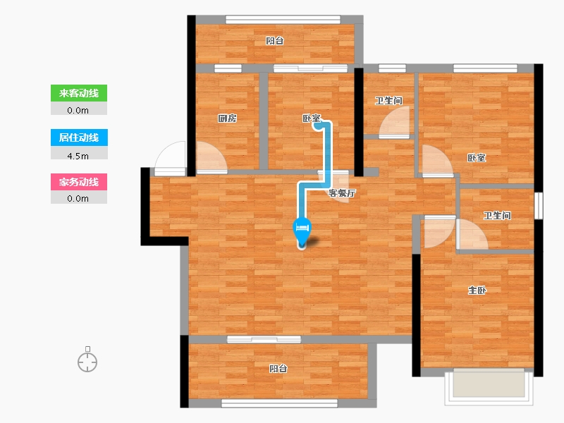 河南省-郑州市-康桥香溪郡-102.40-户型库-动静线