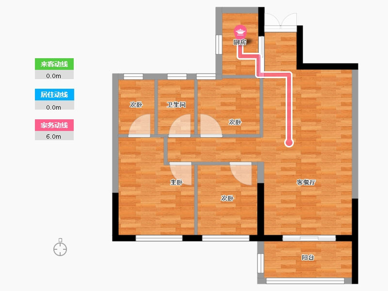 贵州省-安顺市-中核·顺安府4号地块A组团-81.60-户型库-动静线