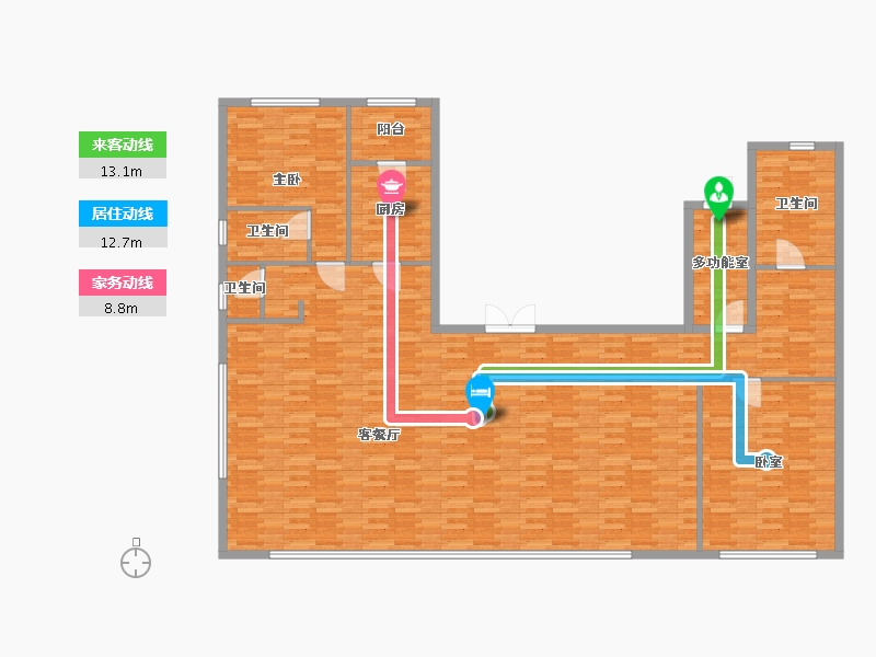 上海-上海市-首创·禧瑞云庭-195.00-户型库-动静线