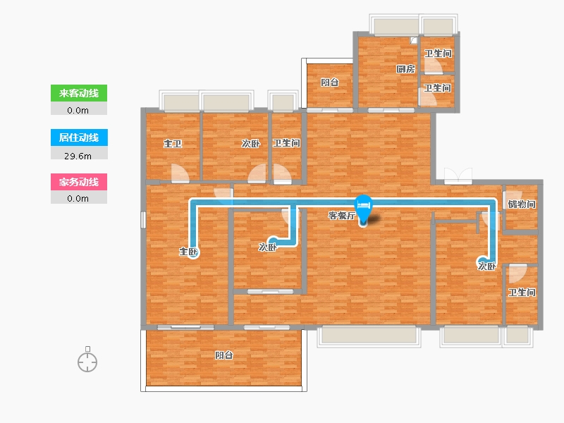 江苏省-南京市-中海·江南玖序-215.20-户型库-动静线