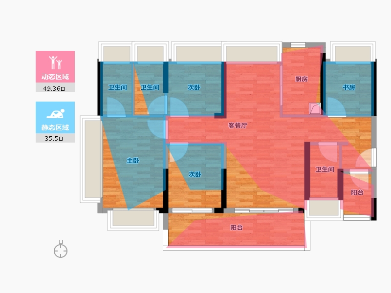 广东省-广州市-广州城投·禧悦时光-94.17-户型库-动静分区