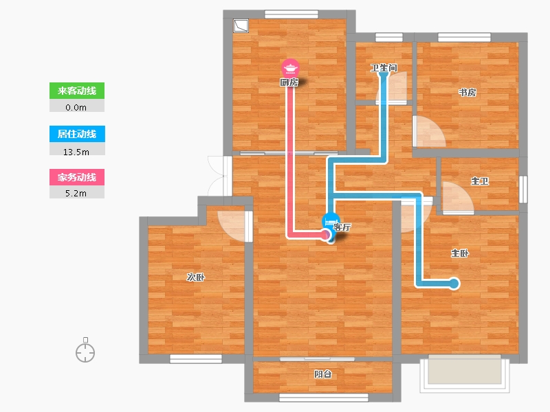 河北省-秦皇岛市-水映华廷-83.88-户型库-动静线