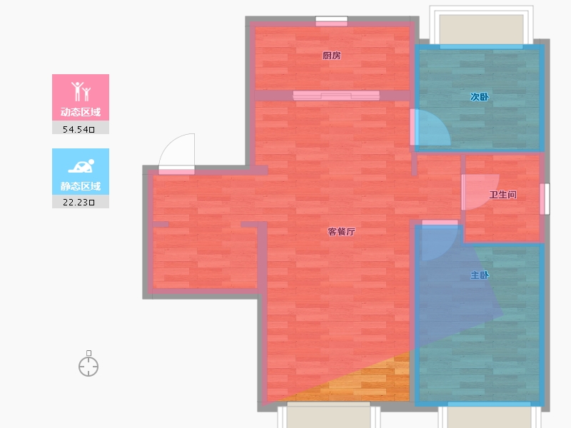 吉林省-长春市-华润大江玖月-79.53-户型库-动静分区