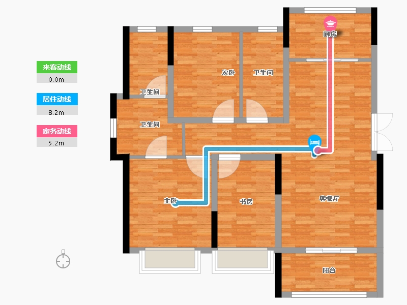 吉林省-辽源市-君悦府-103.01-户型库-动静线