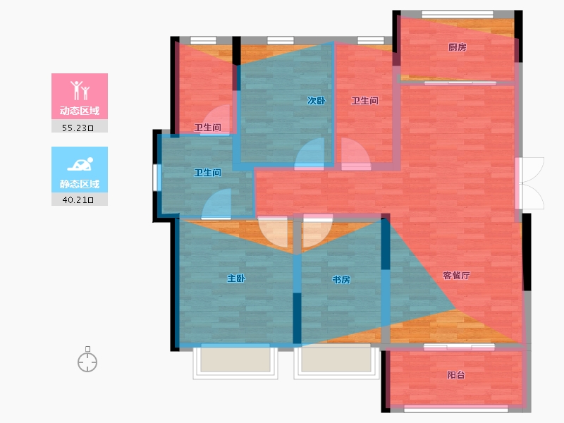 吉林省-辽源市-君悦府-103.01-户型库-动静分区