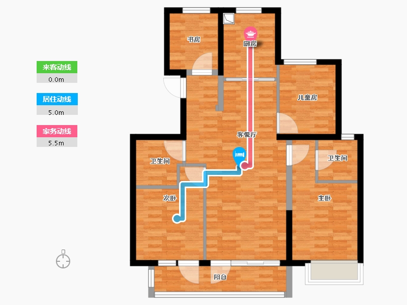 河北省-承德市-悦璟安和-88.00-户型库-动静线