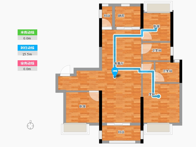 福建省-泉州市-书香悦璟-87.01-户型库-动静线