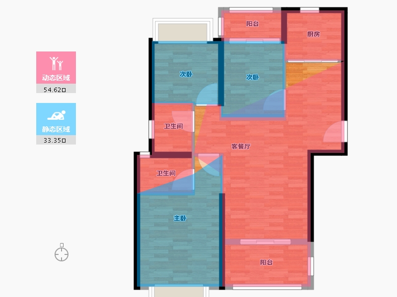 福建省-莆田市-龙德井小区-94.19-户型库-动静分区