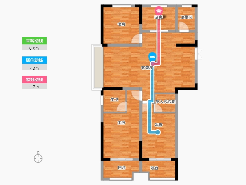 安徽省-宿州市-明发·文锦天成-113.07-户型库-动静线