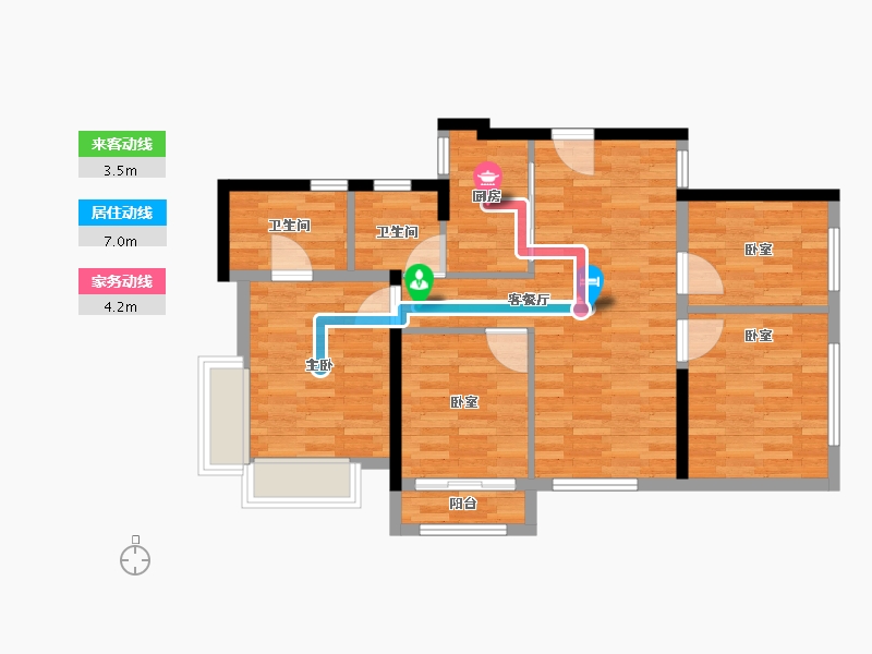 福建省-厦门市-联发嘉悦里-79.04-户型库-动静线