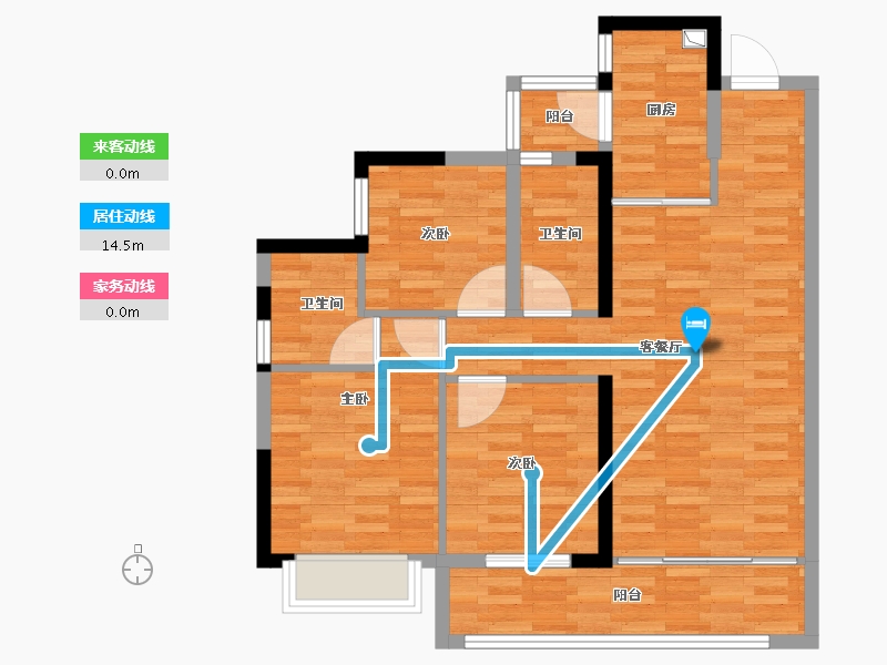 四川省-成都市-国宾上里-82.22-户型库-动静线