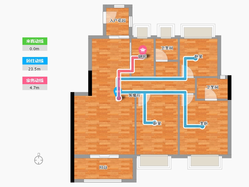 湖北省-荆州市-洪湖花园-94.18-户型库-动静线