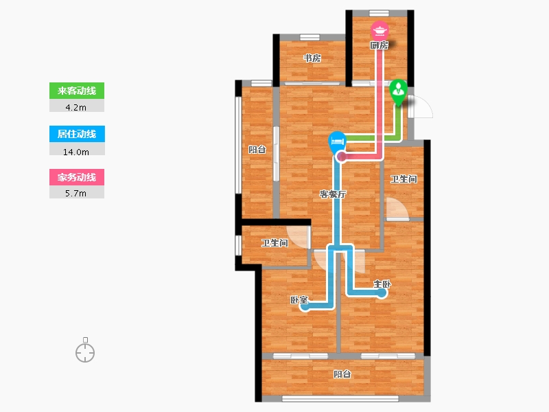 浙江省-温州市-龙湾云创未来社区-88.80-户型库-动静线