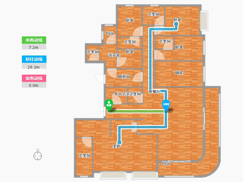 湖南省-长沙市-铂悦湘江-296.00-户型库-动静线