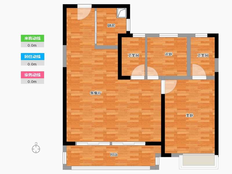 河南省-郑州市-郑轨·经纬归臻-91.20-户型库-动静线