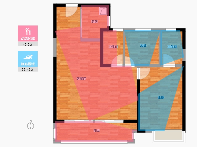 河南省-郑州市-郑轨·经纬归臻-91.20-户型库-动静分区