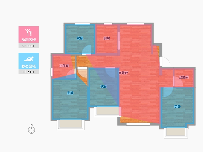 河北省-保定市-铂悦山秋实园-100.84-户型库-动静分区