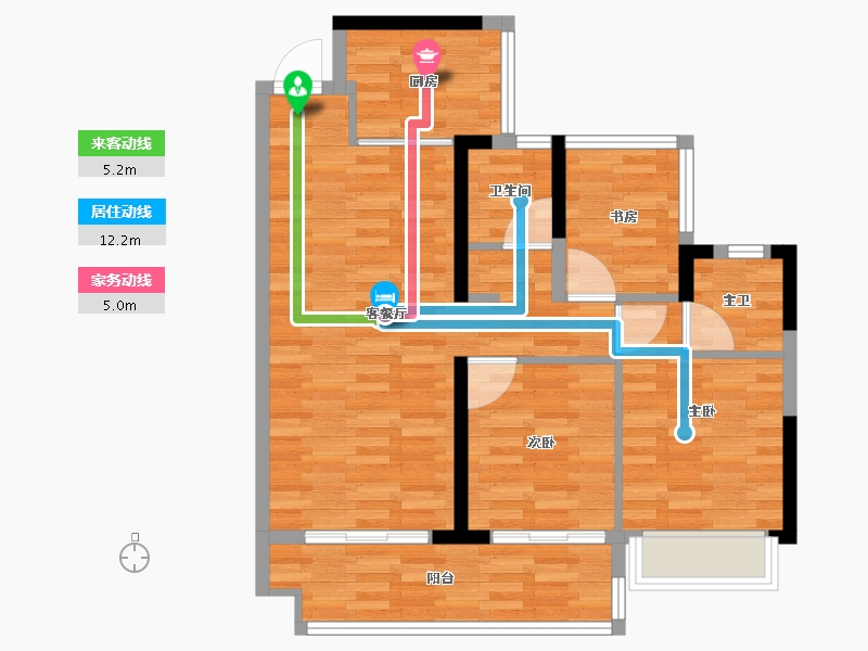 广东省-惠州市-方圆天俊-75.65-户型库-动静线