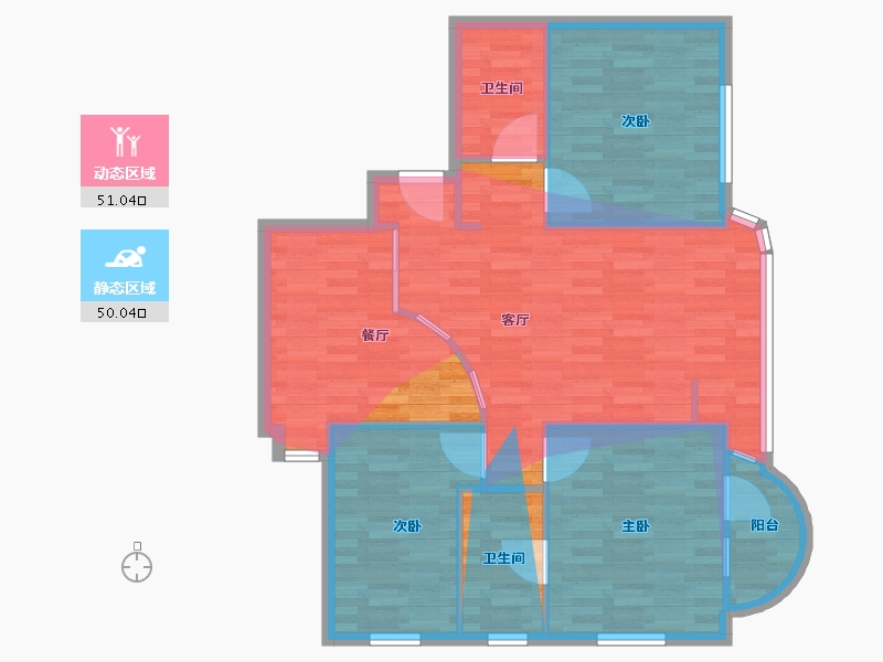 福建省-厦门市-嘉隆-93.60-户型库-动静分区