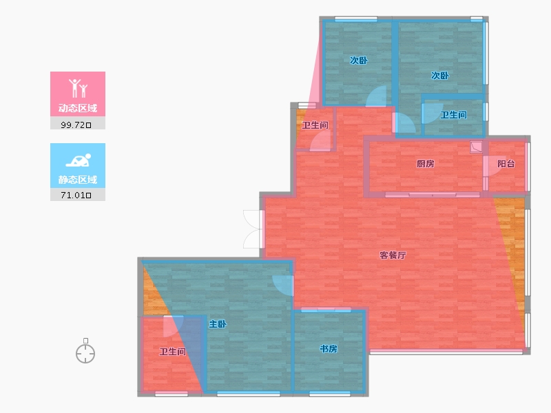 四川省-成都市-香投大悦城公园里-159.40-户型库-动静分区