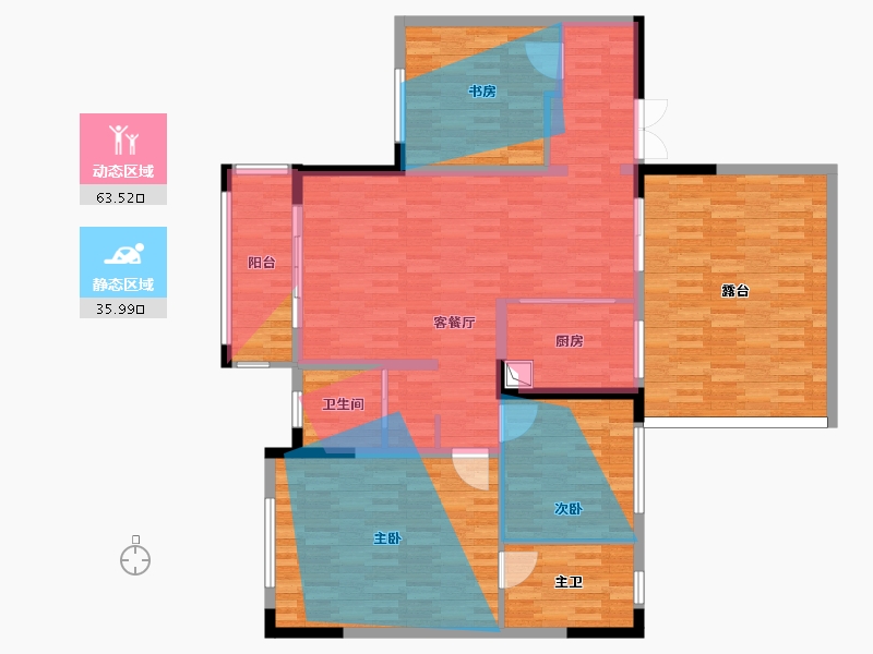 贵州省-贵阳市-德杰岭秀山-112.00-户型库-动静分区