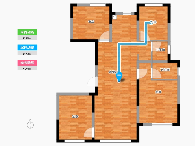 内蒙古自治区-通辽市-天润·水墨嘉华-112.80-户型库-动静线