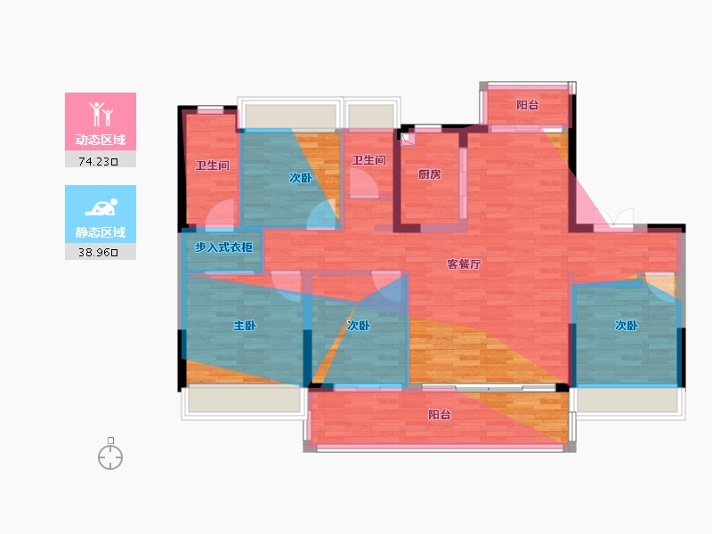 安徽省-阜阳市-建投·启悦-114.77-户型库-动静分区