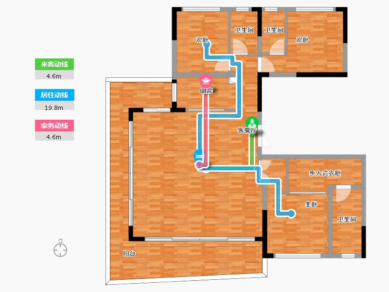 四川省-绵阳市-景茂誉玺-170.49-户型库-动静线