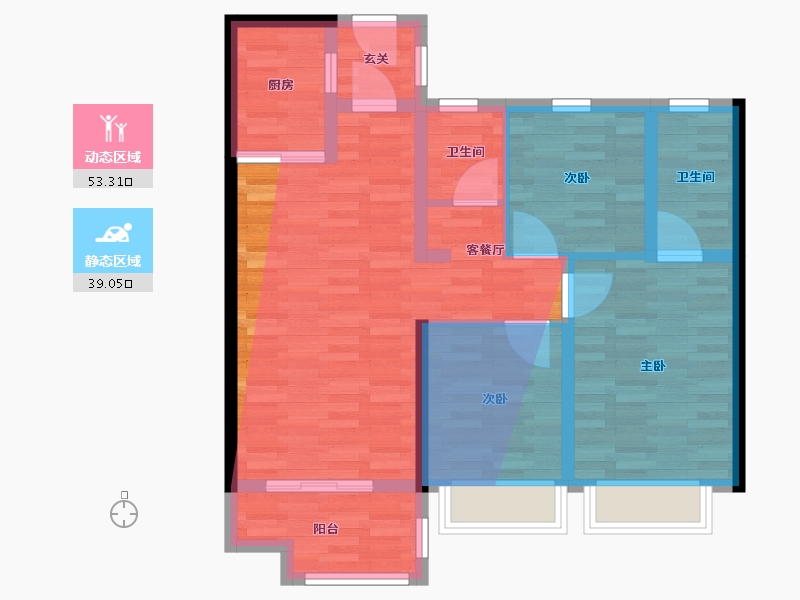 江西省-赣州市-佳兴公园-82.56-户型库-动静分区