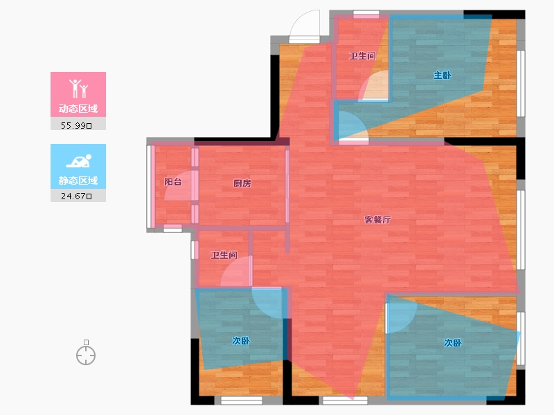 四川省-乐山市-华泰空中云墅-119.20-户型库-动静分区