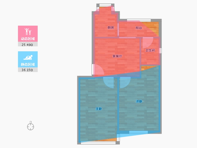 湖北省-武汉市-三五四一社区-61.20-户型库-动静分区