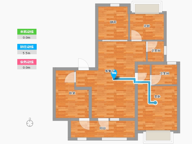 江苏省-徐州市-保利学府-78.29-户型库-动静线