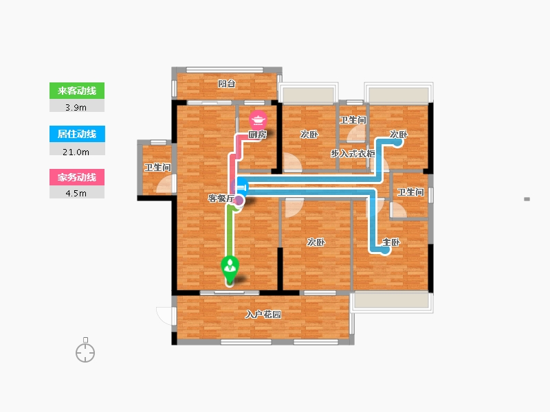 广东省-潮州市-锦峰天地-165.00-户型库-动静线