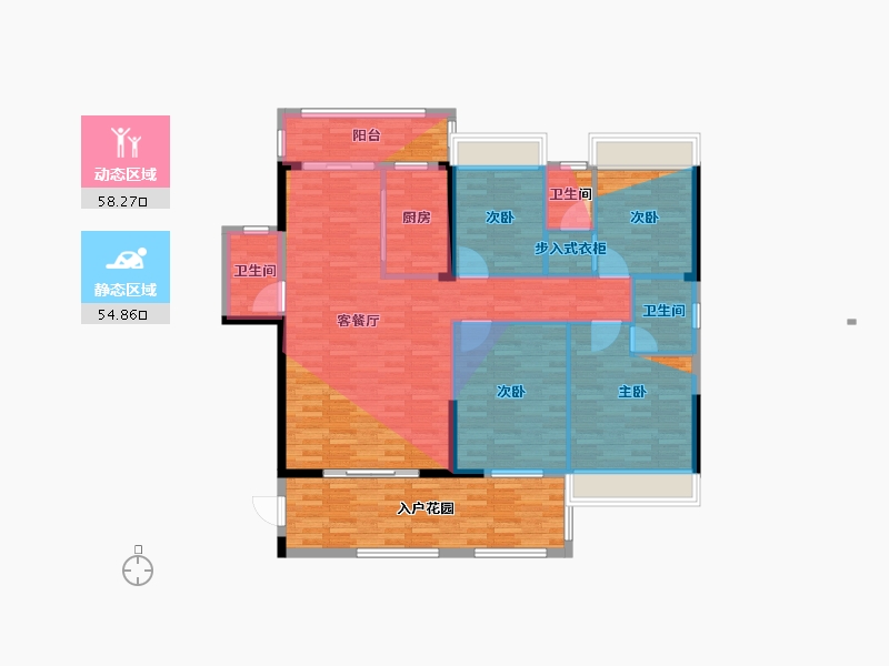 广东省-潮州市-锦峰天地-165.00-户型库-动静分区