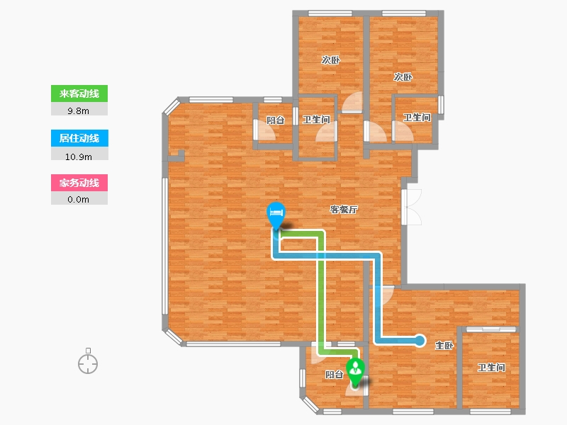 四川省-成都市-金茂璞逸锦江-159.34-户型库-动静线