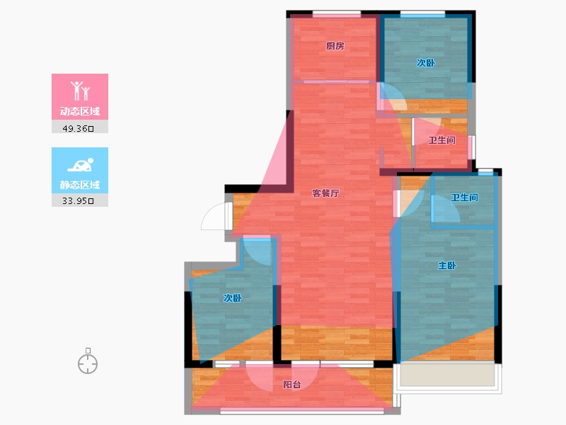 山东省-济宁市-幸福里-99.46-户型库-动静分区