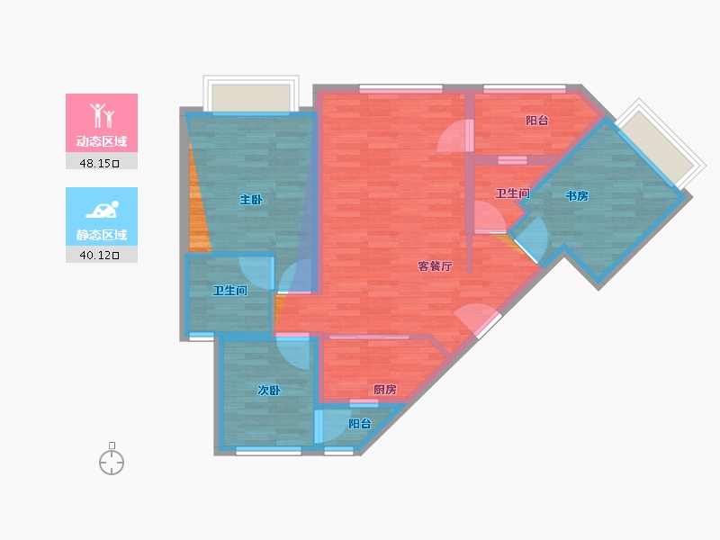 云南省-保山市-凤里学府-78.26-户型库-动静分区