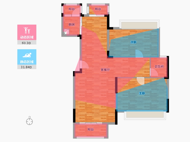 广西壮族自治区-南宁市-中国铁建安吉山语城-135.20-户型库-动静分区